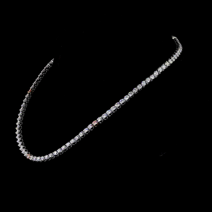 10.65 CTTW Round Lab Diamond Tennis Necklace 16" (VS2 Clarity)
