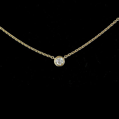 2.02 CTTW Round Lab Grown Diamond Station Necklace 22" (E Color and VS1 Clarity)