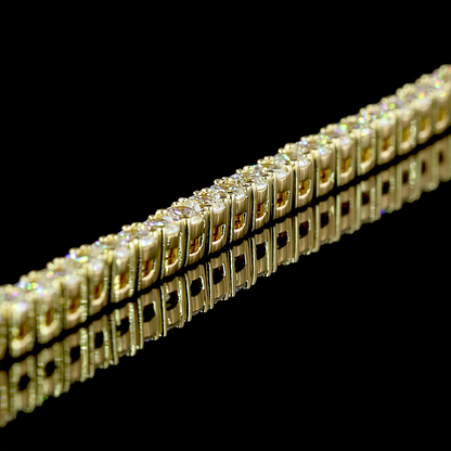 5.52 CTTW Round Lab Grown Diamond Tennis Necklace 16.5" (E Color and VS Clarity)