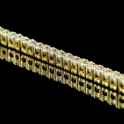 5.52 CTTW Round Lab Grown Diamond Tennis Necklace 16.5" (E Color and VS Clarity)