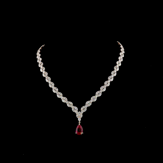 31.28 CTTW MIX Lab Diamond Lariat Necklace (F Color and VS1 Clarity)