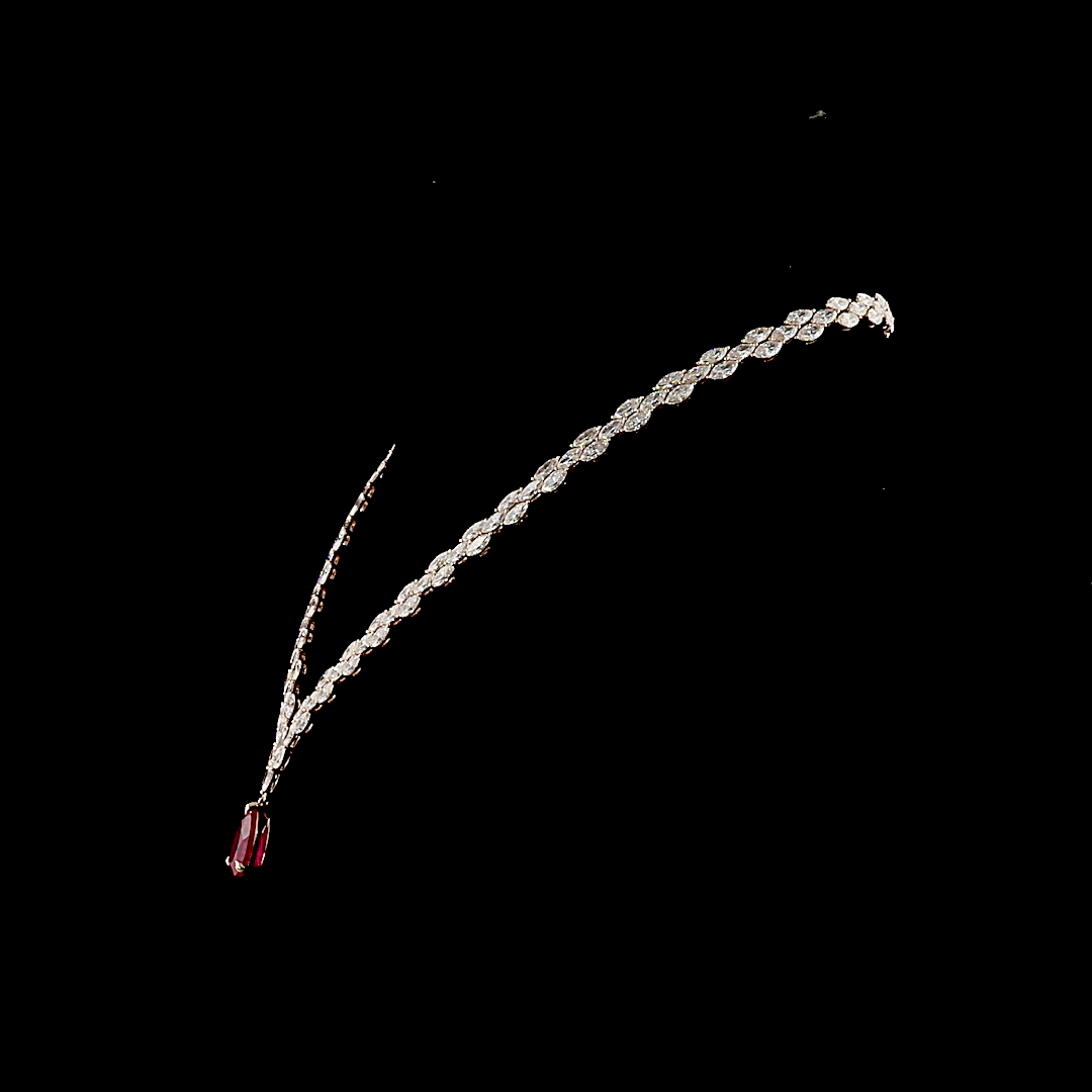 31.28 CTTW MIX Lab Diamond Lariat Necklace (F Color and VS1 Clarity)