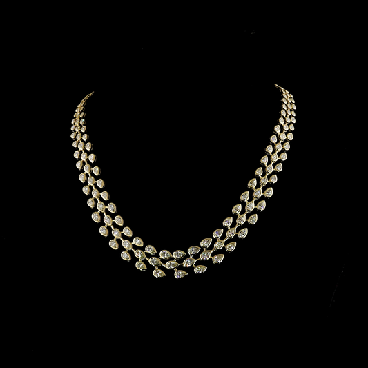 16.14 CTTW Pear Lab Diamond Special Necklace 16"
