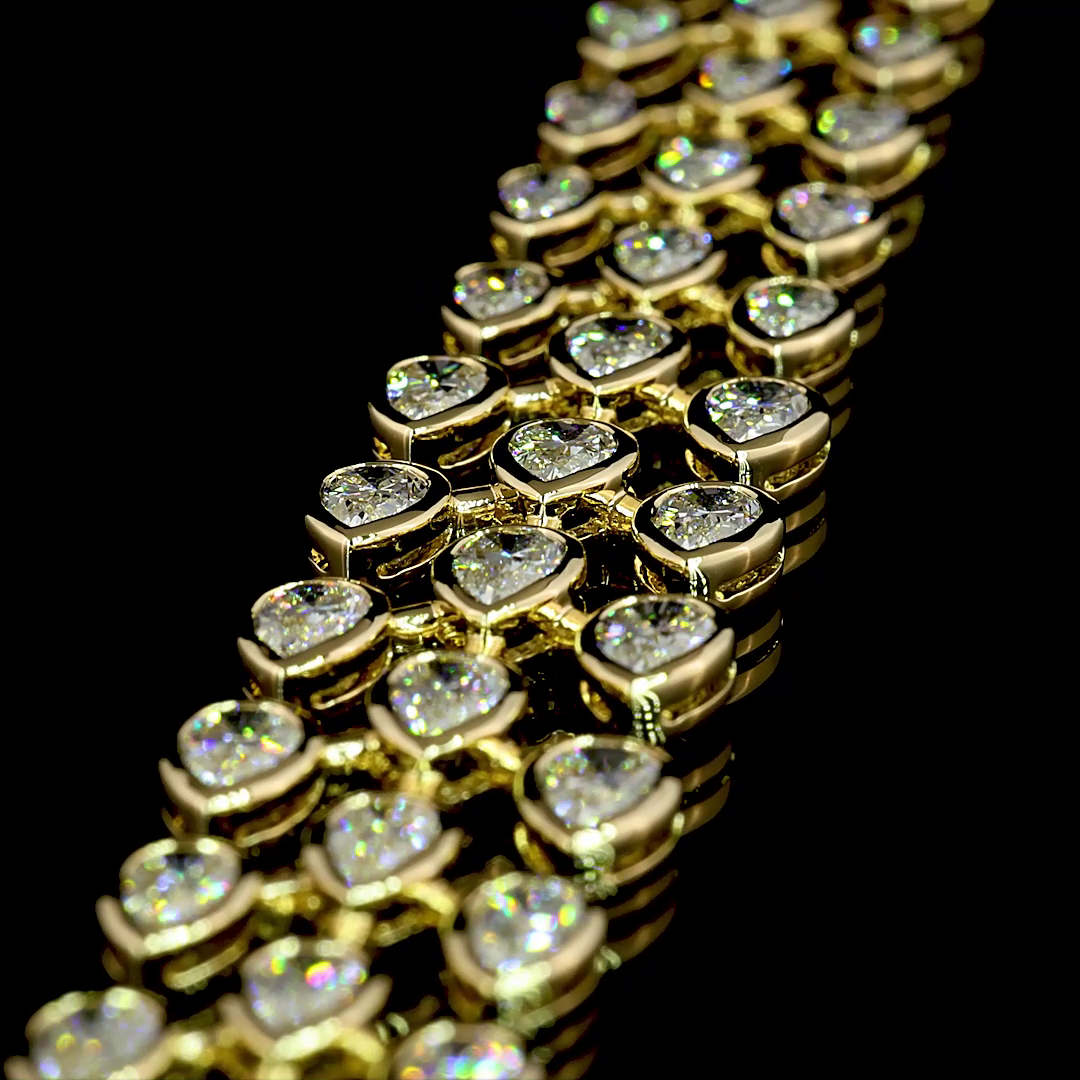 16.14 CTTW Pear Lab Diamond Special Necklace 16"