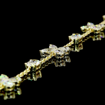 5.14 CTTW MIX Lab Diamond Station Necklace 16.5"