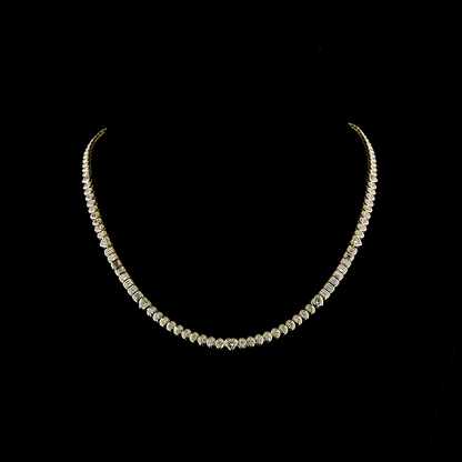 8.00 CTTW MIX Lab Diamond Tennis Necklace 16.5"