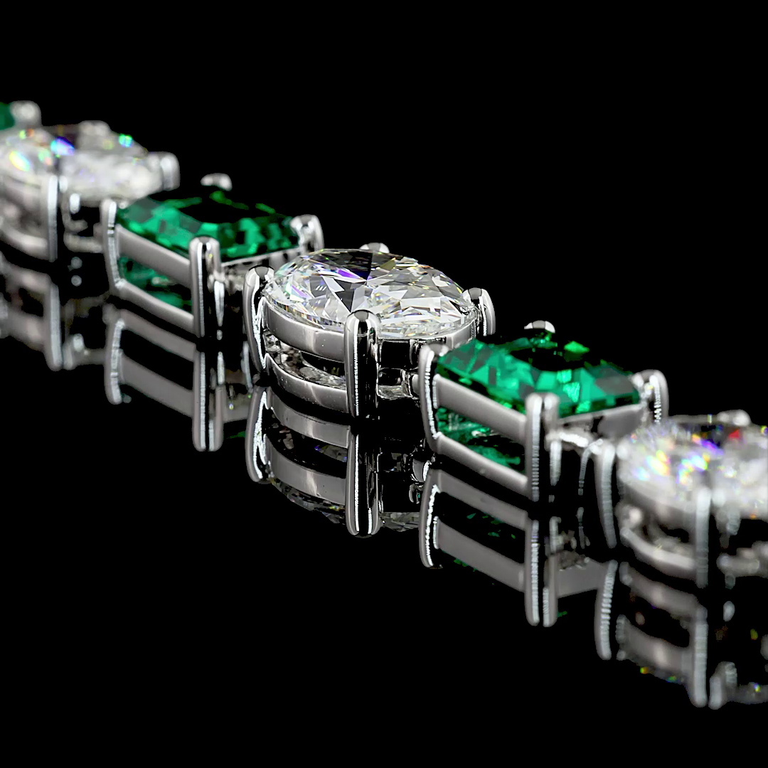 15.10 CTTW MIX Lab Diamond Station Necklace (VS2 Clarity)