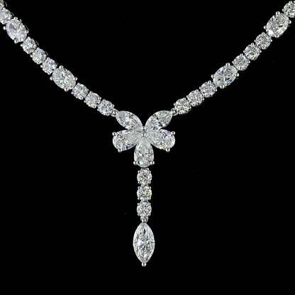 13.91 CTTW MIX Lab Diamond Special Necklace 16.5"
