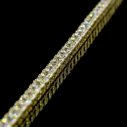 9.37 CTTW Round Lab Diamond Tennis Necklace (E Color and VS Clarity)