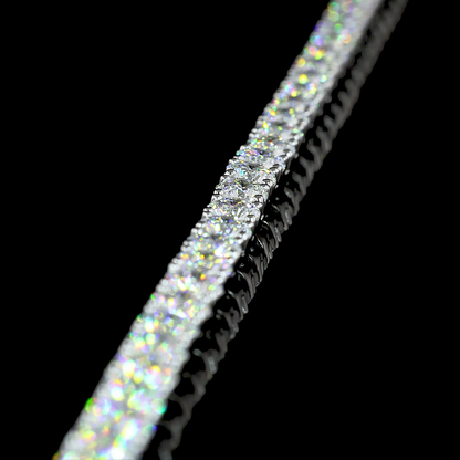 15.35 CTTW Round Lab Diamond Tennis Necklace 16.5"