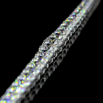 10.05 CTTW Round Lab Diamond Riviera Necklace (E Color and VS1 Clarity)