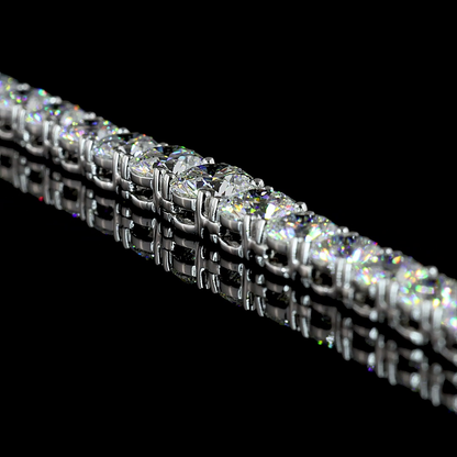 10.05 CTTW Round Lab Diamond Riviera Necklace (E Color and VS1 Clarity)