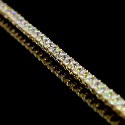 18.25 CTTW Round Lab Grown Diamond Tennis Necklace 22" (E Color and VS Clarity)