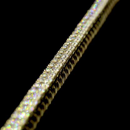 18.25 CTTW Round Lab Grown Diamond Tennis Necklace 22" (E Color and VS Clarity)
