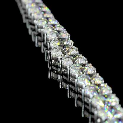 40.00 CTTW Round Lab Diamond Riviera Necklace (E Color and VS1 Clarity)