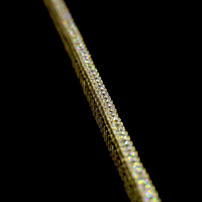 5.25 CTTW Round Lab Diamond Tennis Necklace (E Color and VS Clarity)