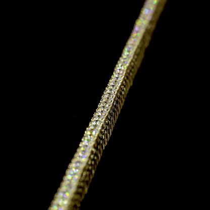 5.25 CTTW Round Lab Diamond Tennis Necklace (E Color and VS Clarity)