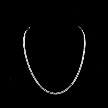 17.38 CTTW Antique Cushion Lab Diamond Tennis Necklace (E Color and VS Clarity)