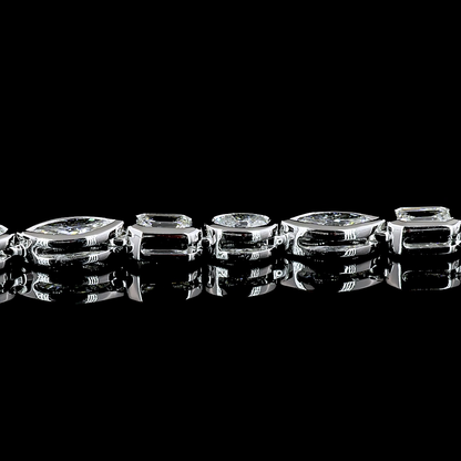 8.96 CTTW Emerald Lab Diamond Tennis Necklace (E Color and VS Clarity)