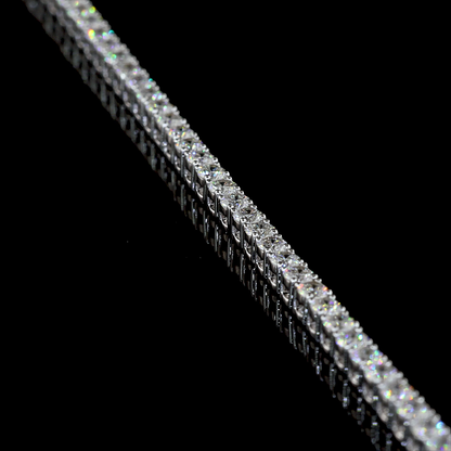 7.12 CTTW Round Lab Diamond Tennis Necklace (F/E Color and VS2/VS1 Clarity)