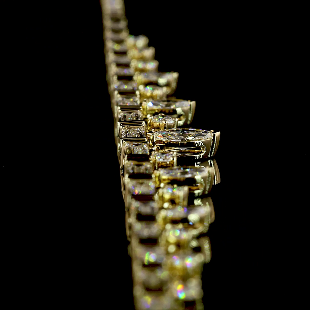 6.69 CTTW MIX Lab Grown Diamond Special Necklace 16" (E Color and VS Clarity)