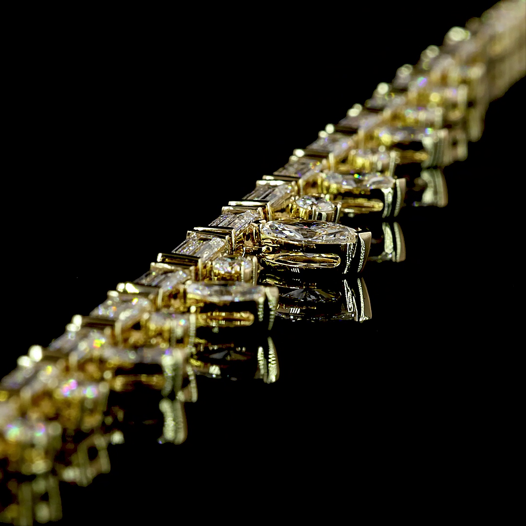 6.69 CTTW MIX Lab Grown Diamond Special Necklace 16" (E Color and VS Clarity)