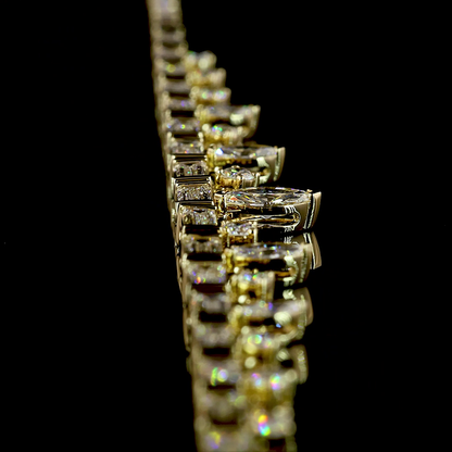 6.69 CTTW MIX Lab Diamond Tennis Necklace (E Color and VS Clarity)