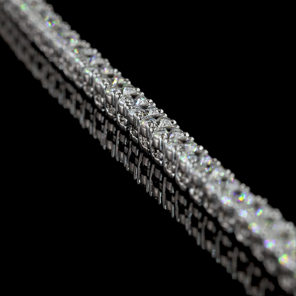 13.99 CTTW Round Lab Grown Diamond Tennis Necklace 22" (E Color and VS Clarity)