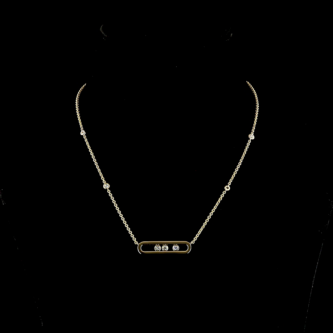 0.40 CTTW Round Lab Diamond Special Necklace (E Color and VS1 Clarity)