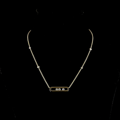 0.40 CTTW Round Lab Diamond Special Necklace (E Color and VS1 Clarity)