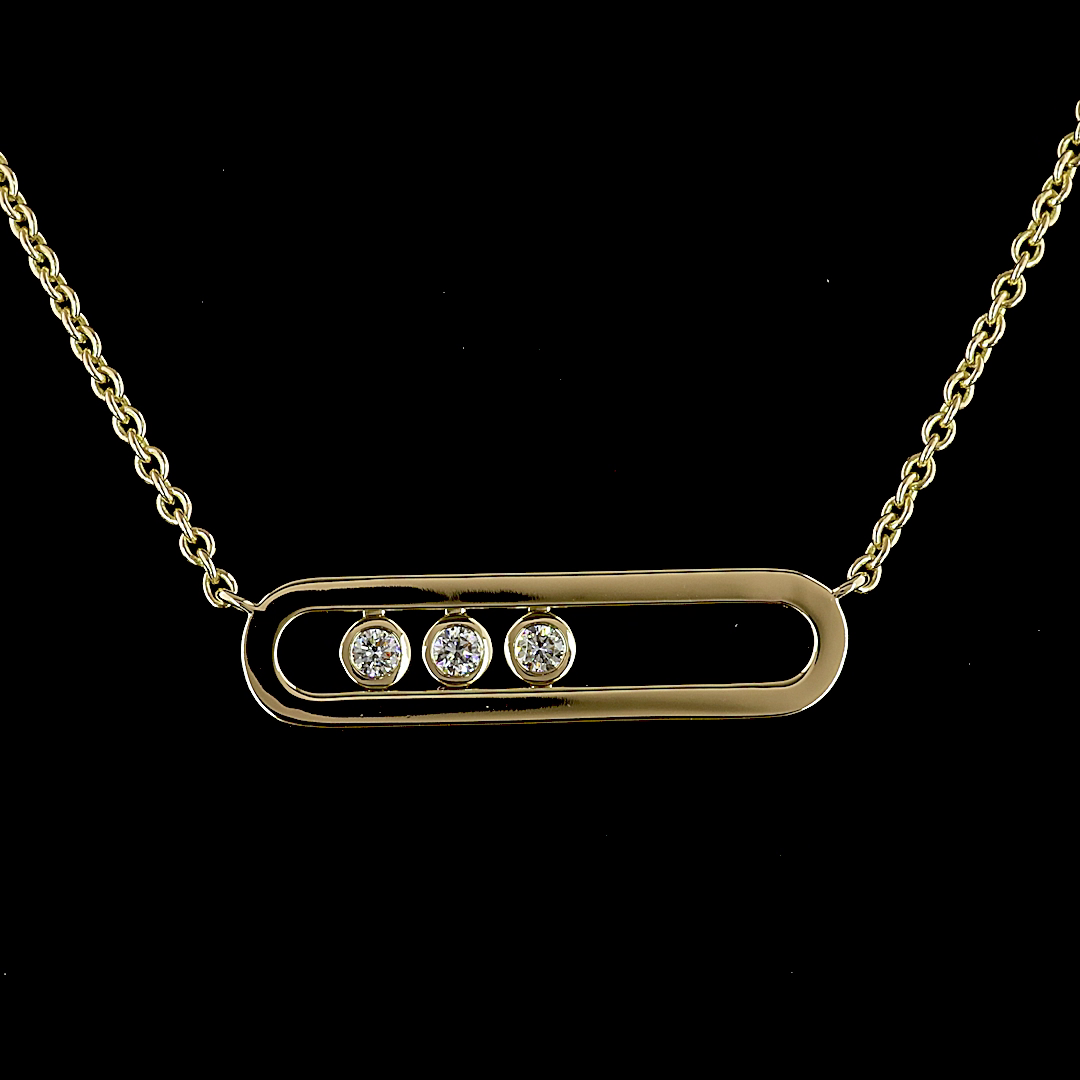 0.40 CTTW Round Lab Diamond Special Necklace (E Color and VS1 Clarity)