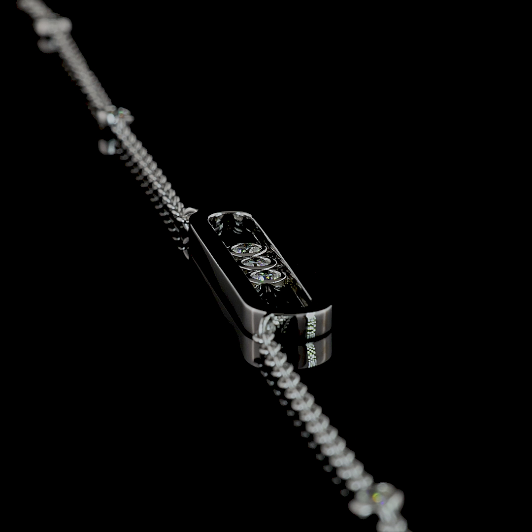 0.42 CTTW Round Lab Diamond Special Necklace (F Color and VS1 Clarity)