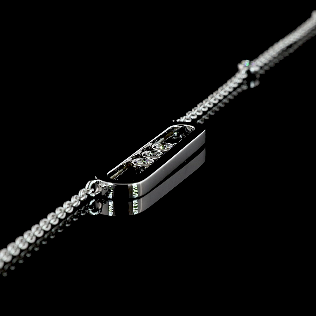 0.42 CTTW Round Lab Diamond Special Necklace (F Color and VS1 Clarity)