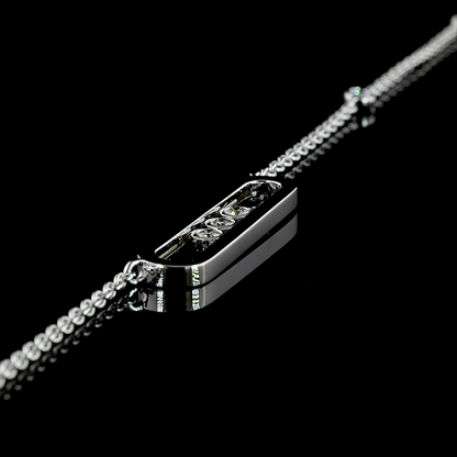 0.42 CTTW Round Lab Diamond Special Necklace (F Color and VS1 Clarity)
