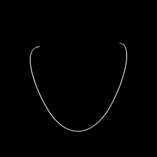 3.54 CTTW Round Lab Diamond Tennis Necklace (E Color and VS Clarity)