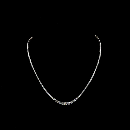 5.07 CTTW Round Lab Diamond Riviera Necklace (E Color and VS Clarity)