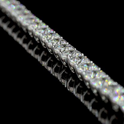 20.74 CTTW Round Lab Grown Diamond Tennis Necklace 16.5" (E Color and VS1/VS Clarity)