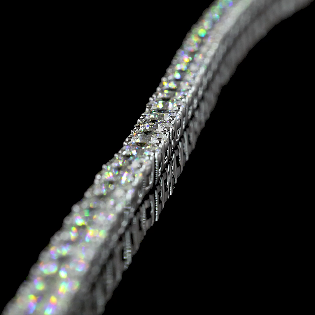 19.64 CTTW Round Lab Diamond Lariat Necklace (E Color and VS Clarity)