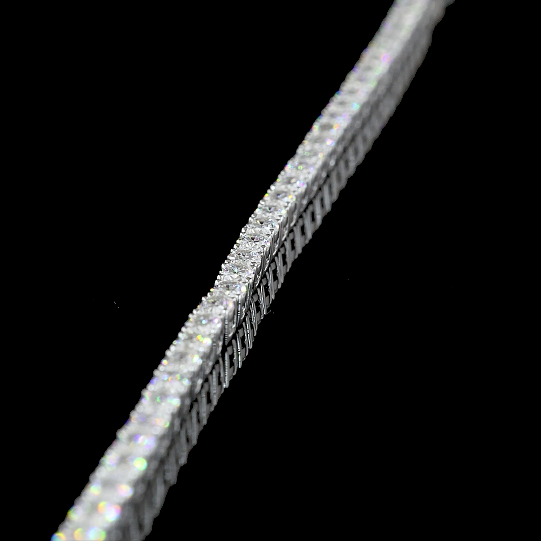 13.45 CTTW Oval Lab Grown Diamond Lariat Necklace 16" (E Color and VS Clarity)