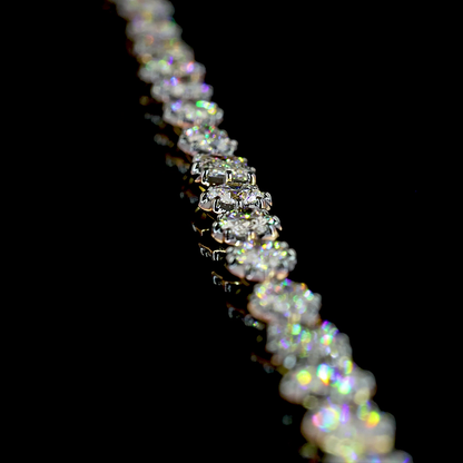 10.32 CTTW MIX Lab Diamond Station Necklace (E Color and VS Clarity)