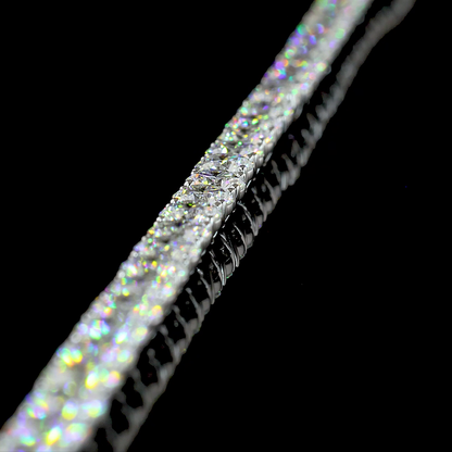 25.42 CTTW Round Lab Grown Diamond Tennis Necklace 16.5" (F/E Color and VS2/VS1 Clarity)