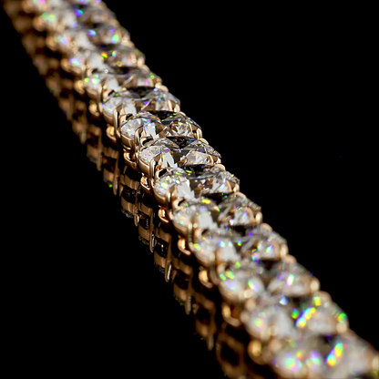 85.73 CTTW Round Lab Grown Diamond Tennis Necklace 22" (F Color and VVS2 Clarity)