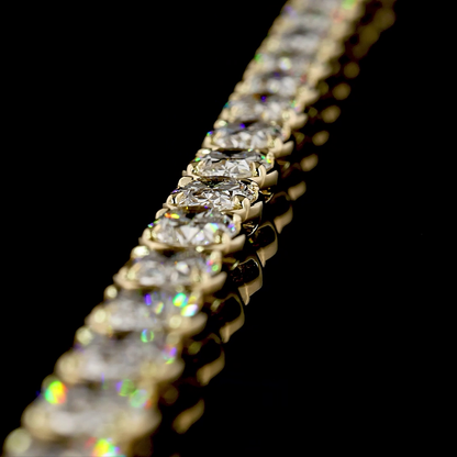 35.76 CTTW Oval Lab Grown Diamond Tennis Necklace 16.5" (E Color and VS Clarity)