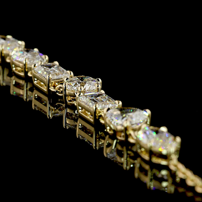 5.39 CTTW MIX Lab Diamond Station Necklace (E Color and VS1 Clarity)