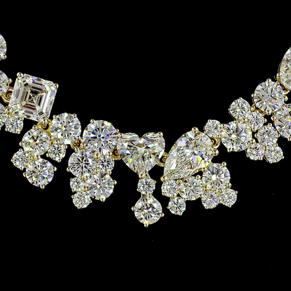 18.26 CTTW MIX Lab Grown Diamond Special Necklace 22" (E Color and VS1 Clarity)