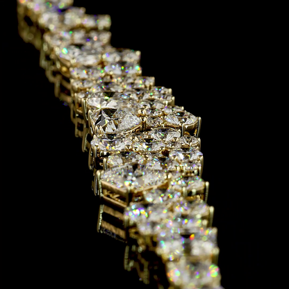 18.26 CTTW MIX Lab Grown Diamond Special Necklace 22" (E Color and VS1 Clarity)