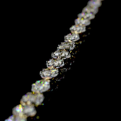 8.86 CTTW MIX Lab Diamond Station Necklace (E Color and VS1 Clarity)