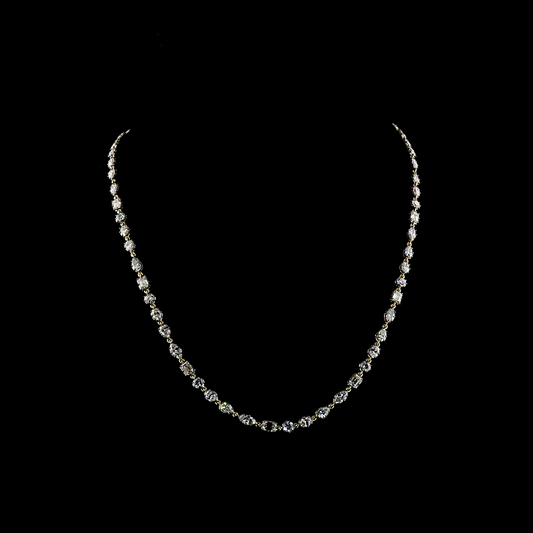 10.79 CTTW MIX Lab Diamond Station Necklace (E Color and VS1 Clarity)