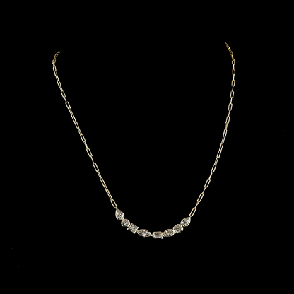 2.31 CTTW MIX Lab Grown Diamond Special Necklace 17" (E Color and VS1 Clarity)