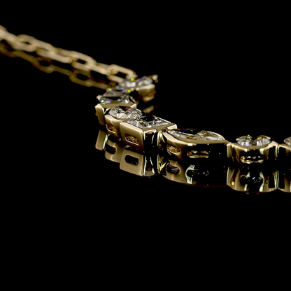 2.31 CTTW MIX Lab Grown Diamond Special Necklace 17" (E Color and VS1 Clarity)